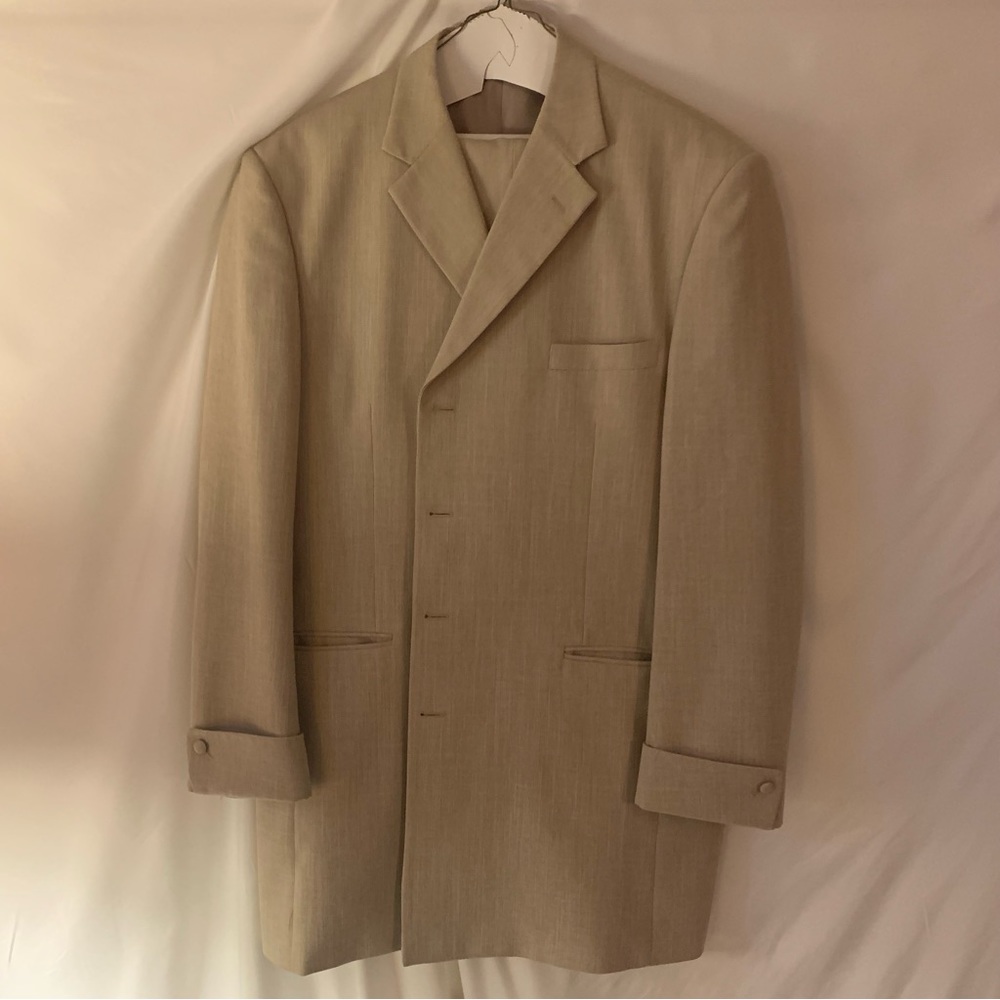 Soprano 2 Piece Beige Casual Dress Suit